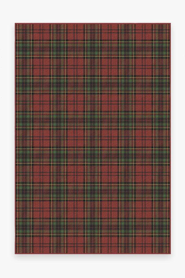 Dress Stewart Tartan Red Flatwoven Rug