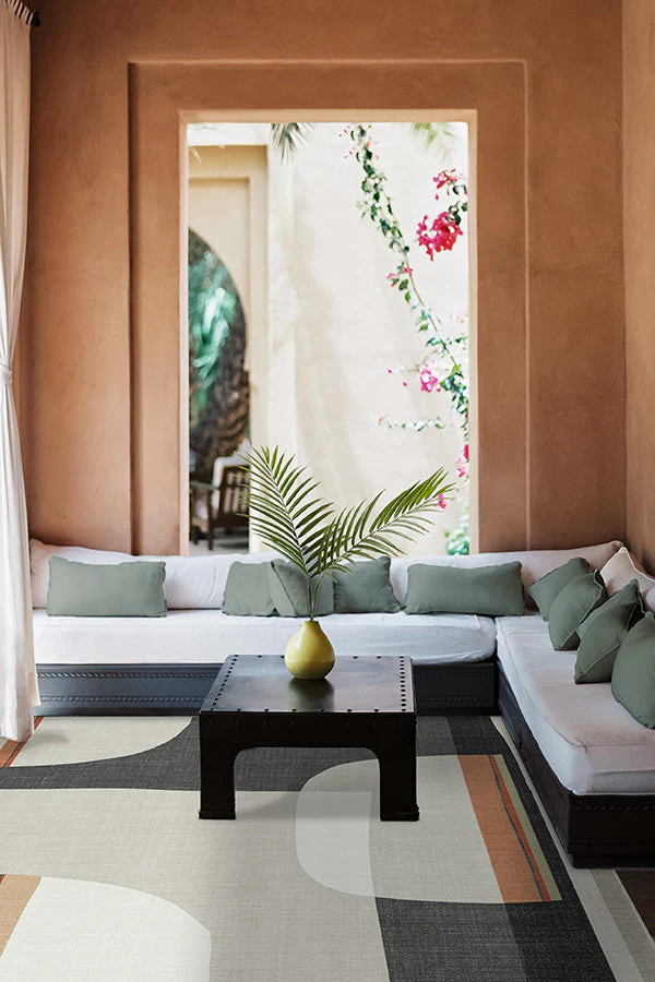 Olena Charcoal Outdoor Rug