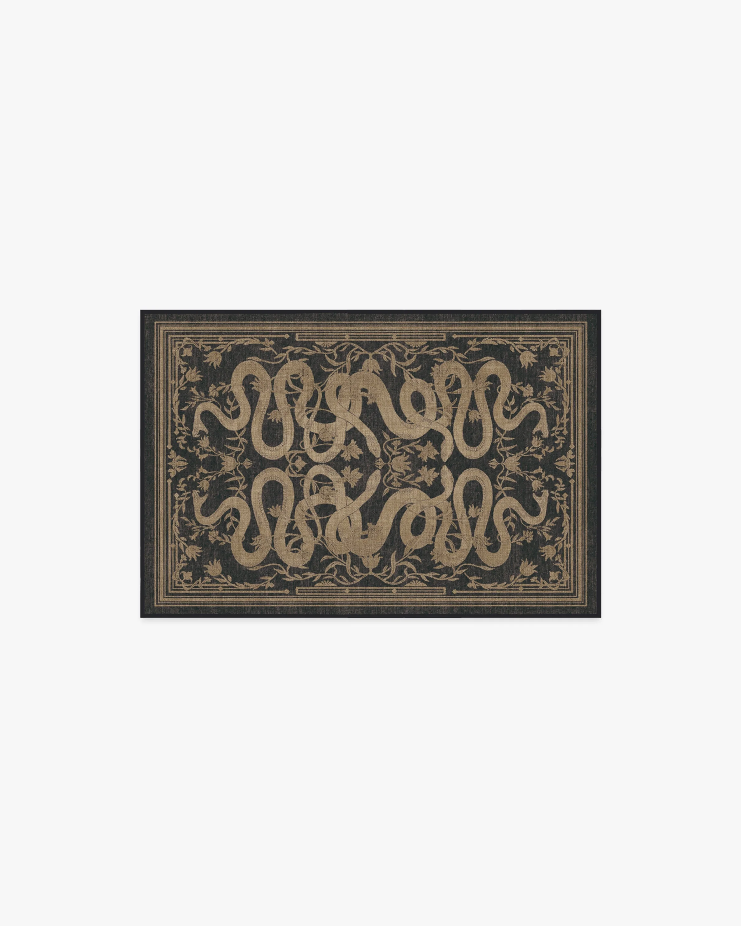 Sumaya Soft Black Flatwoven Rug by Martyn Lawrence Bullard