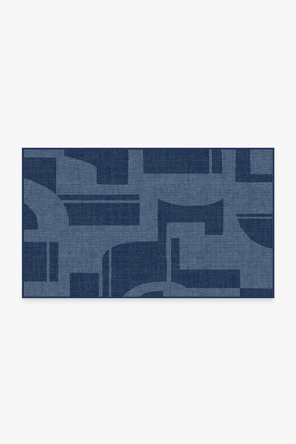 Bodin Ink Blue Outdoor Rug
