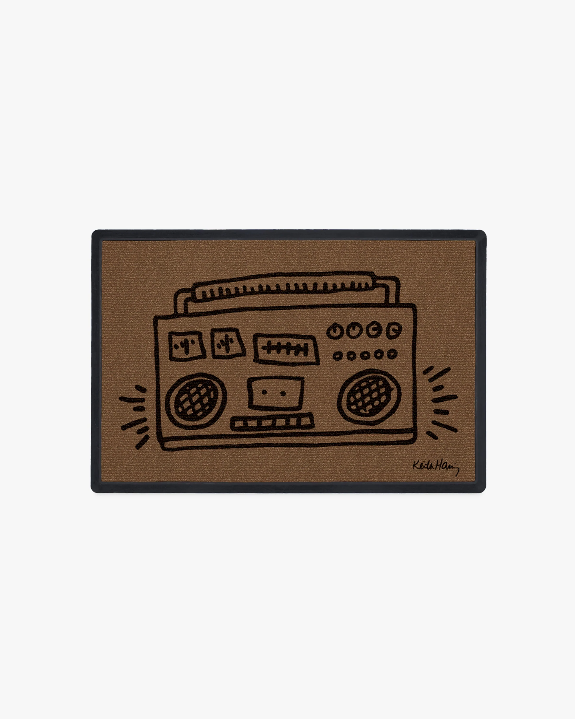 Real Talk Doormat by Keith Haring