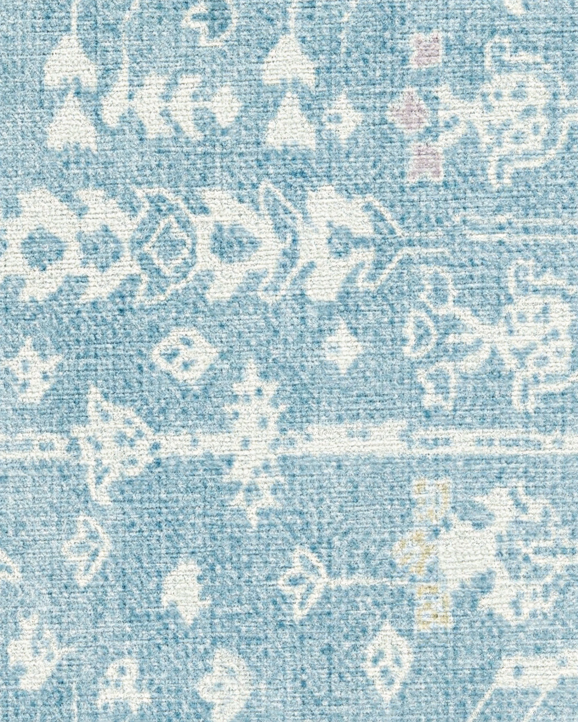 Palmetto Coastal Blue Flatwoven Rug by Gray Malin