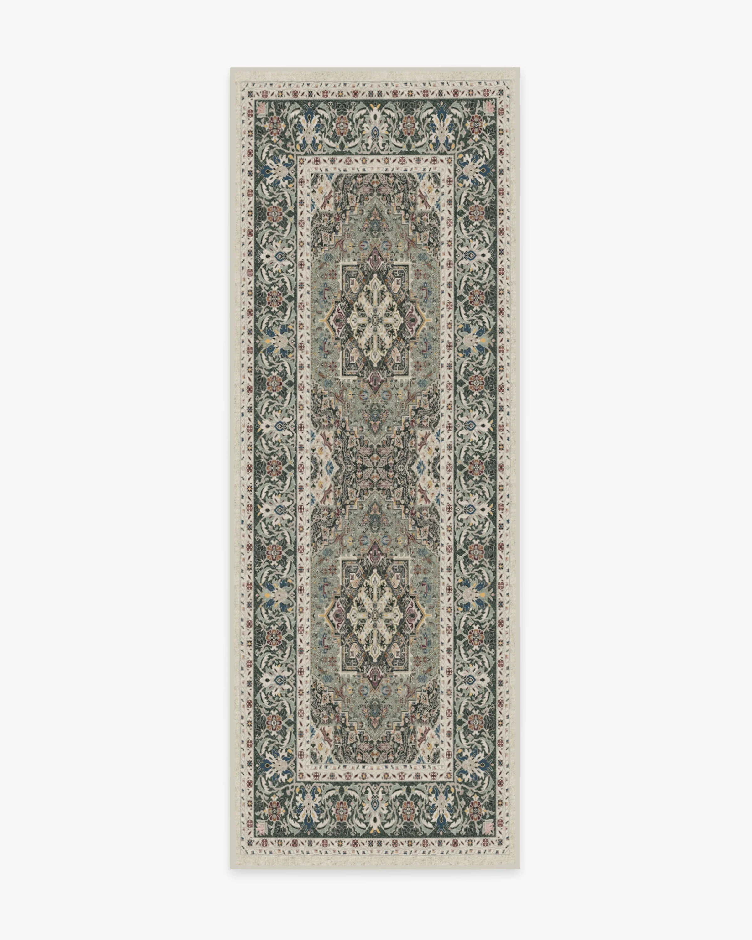 Hendesi Heriz Sage Flatwoven Rug