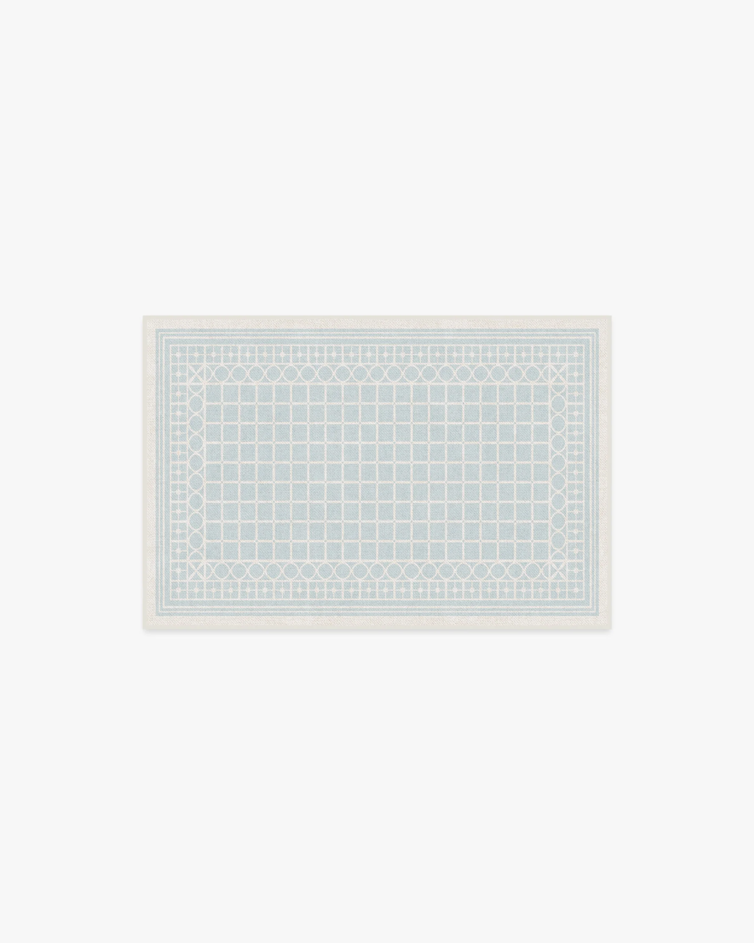 Palm Beach Powder Blue Rug by Gray Malin