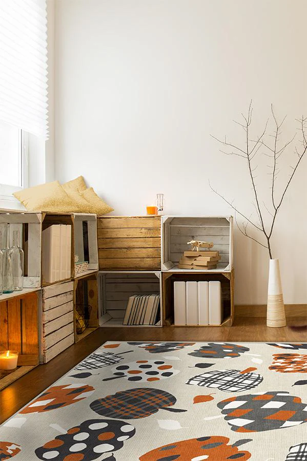 Pumpkin Orange Flatwoven Rug