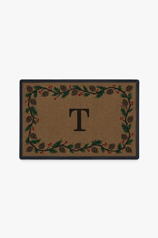 Winter Woods Monogram Doormat