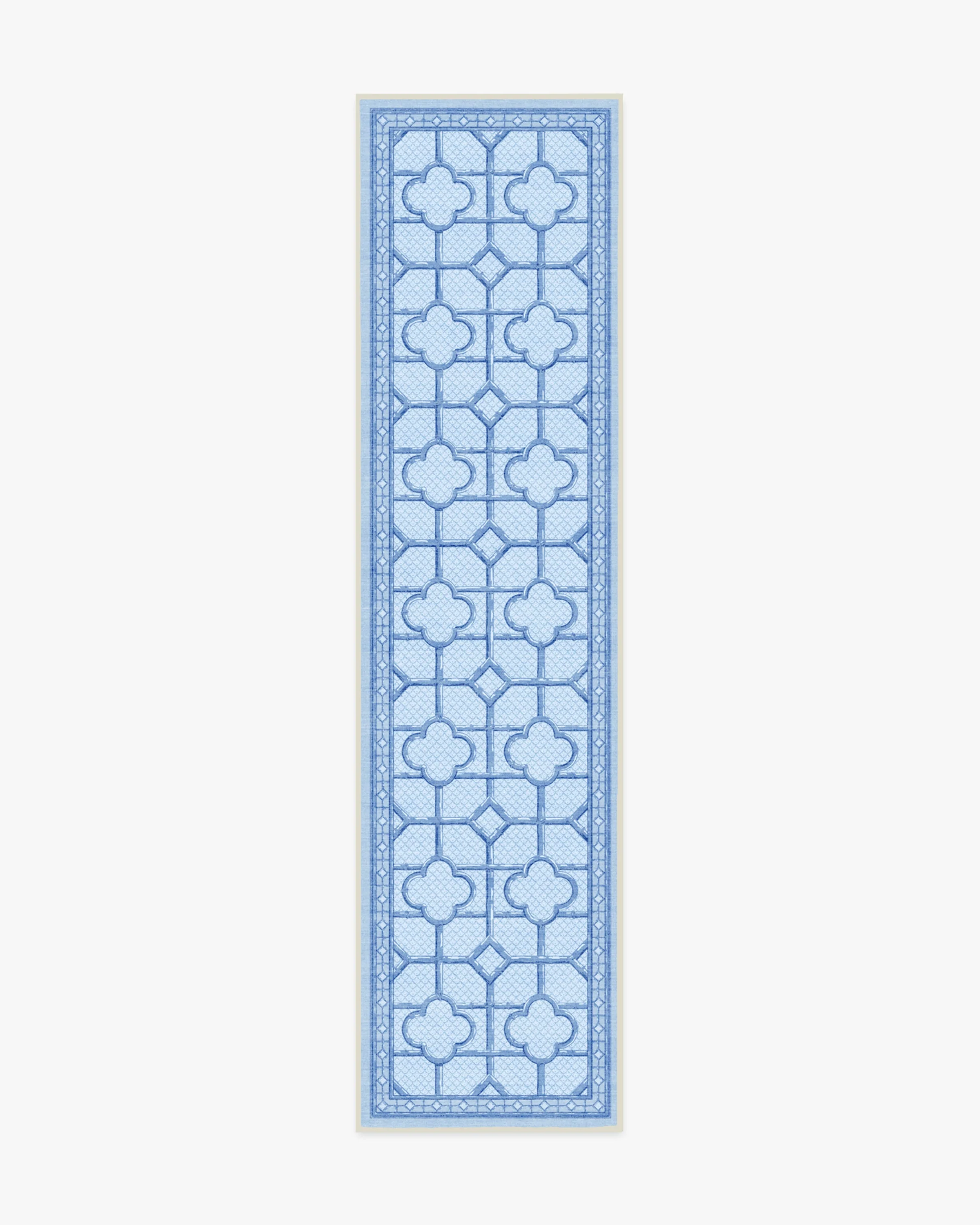 Shaded Bamboo Blue Outdoor Rug by Mrs. Alice