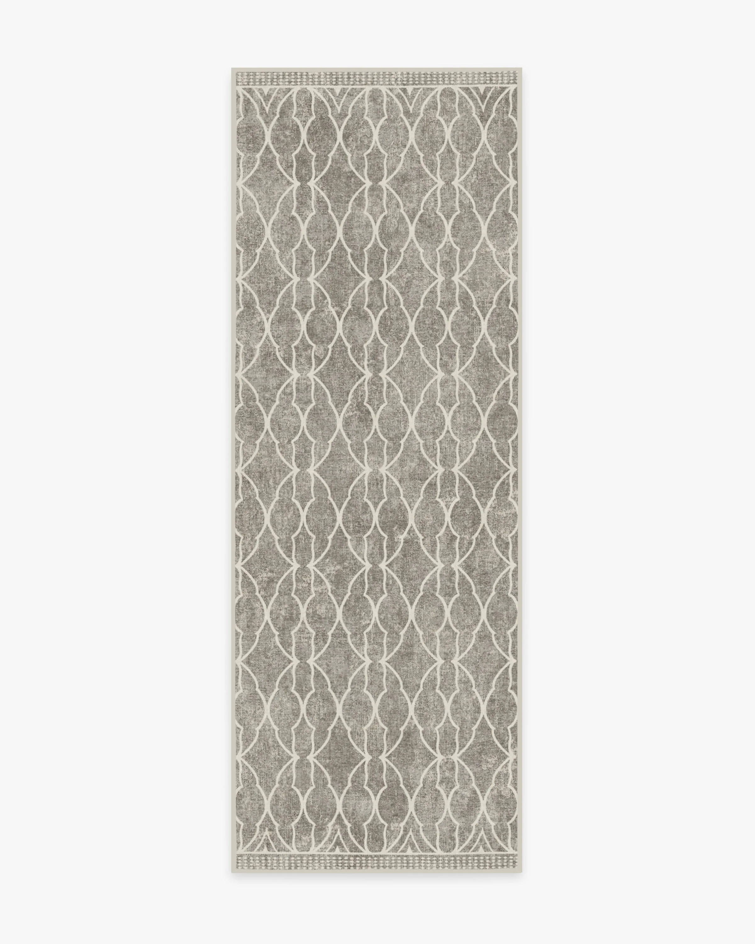 Grogu™ Trellis Ash Grey Flatwoven Rug