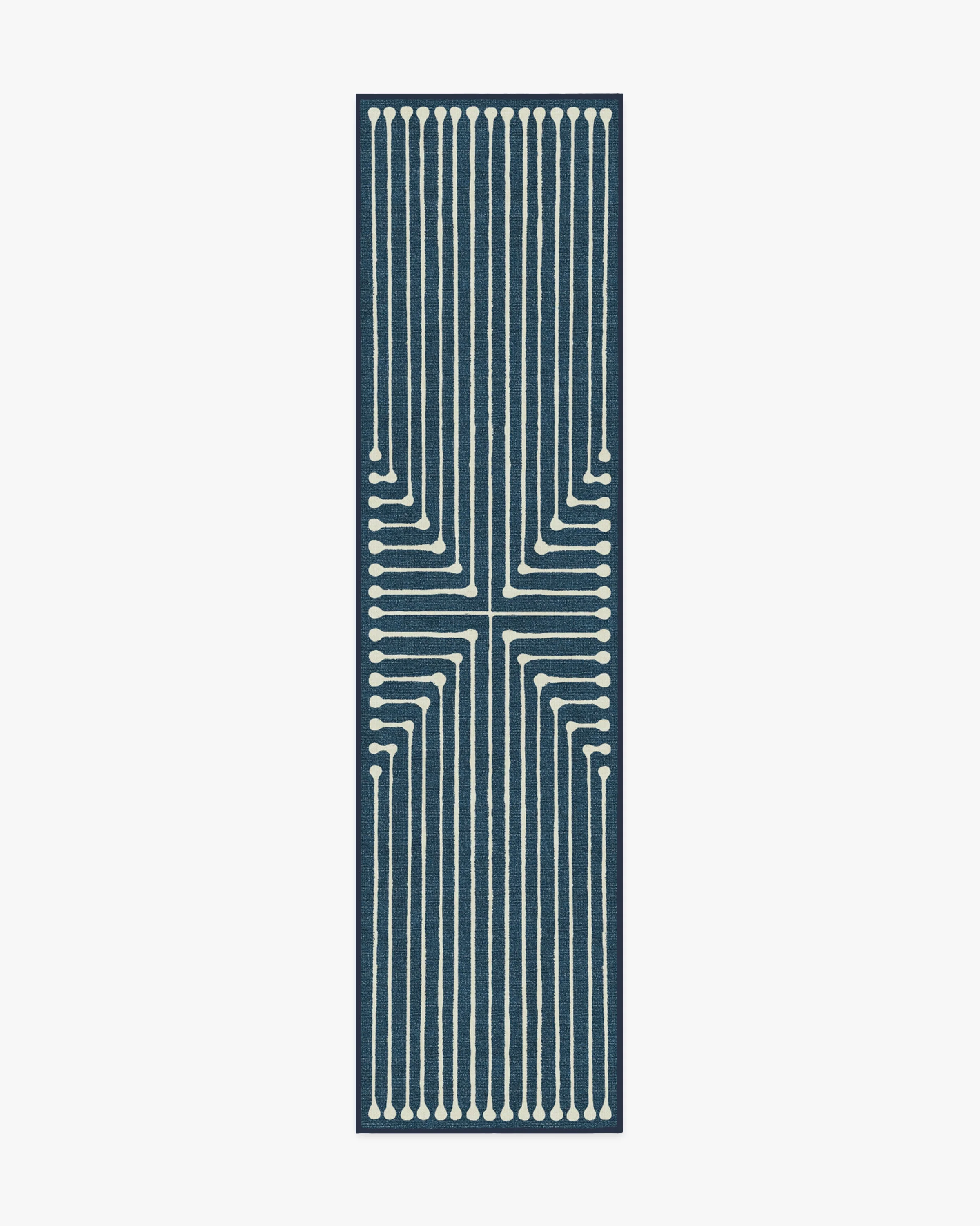 Inkdrop Lapis Blue Rug by Jonathan Adler