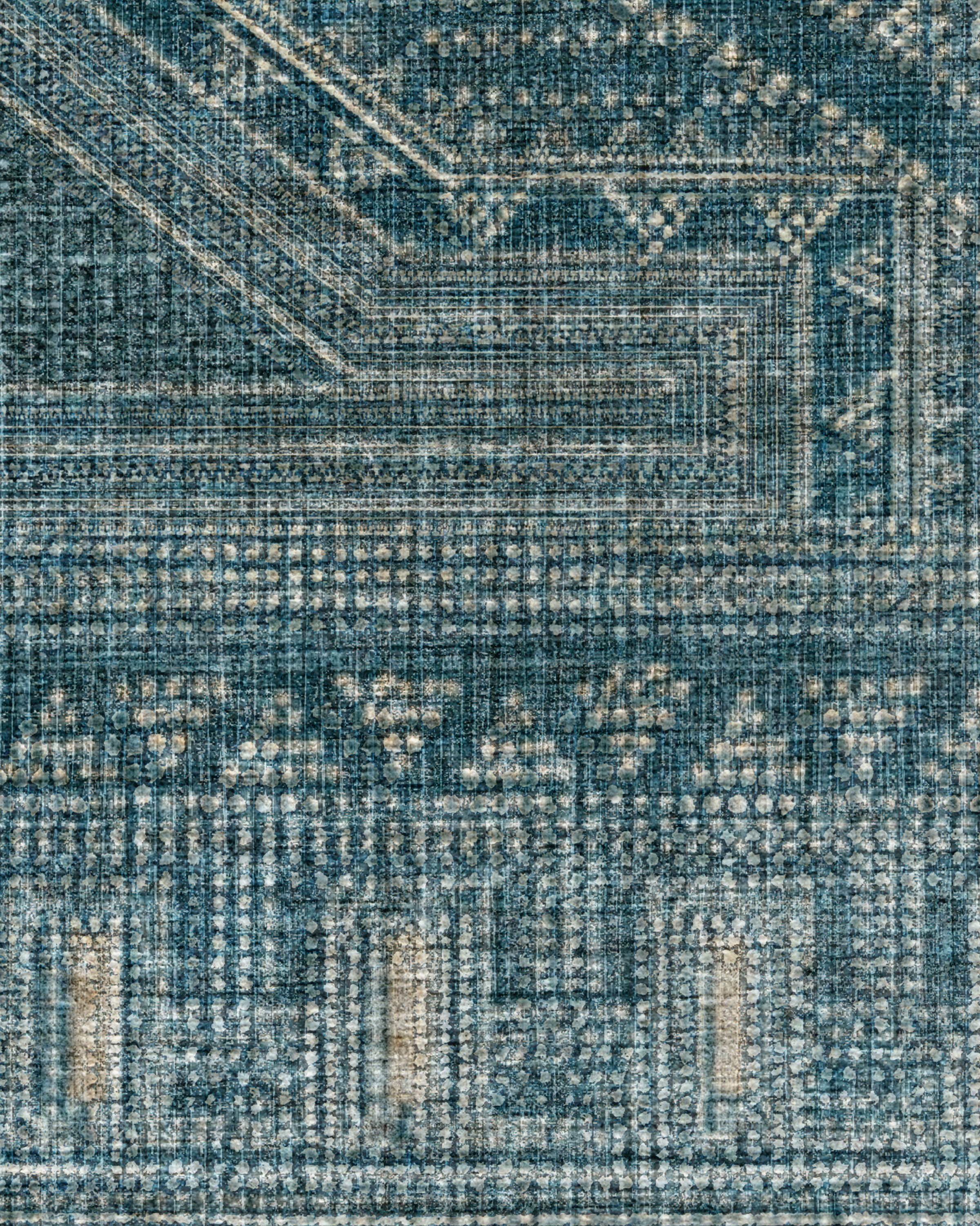 Nomad Blue Flatwoven Rug by Martyn Lawrence Bullard