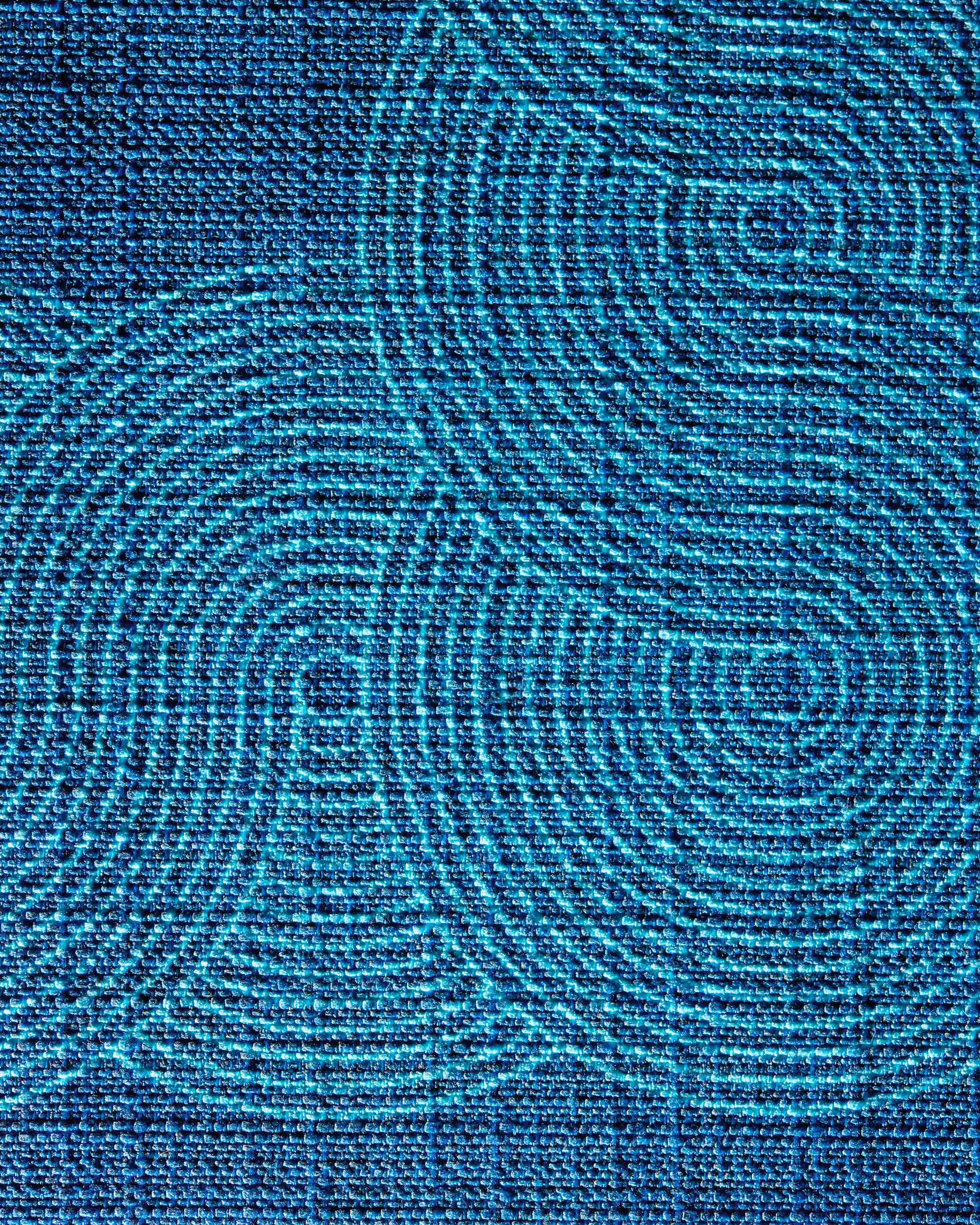 Pompidou Blue Woven Throw Pillow by Jonathan Adler