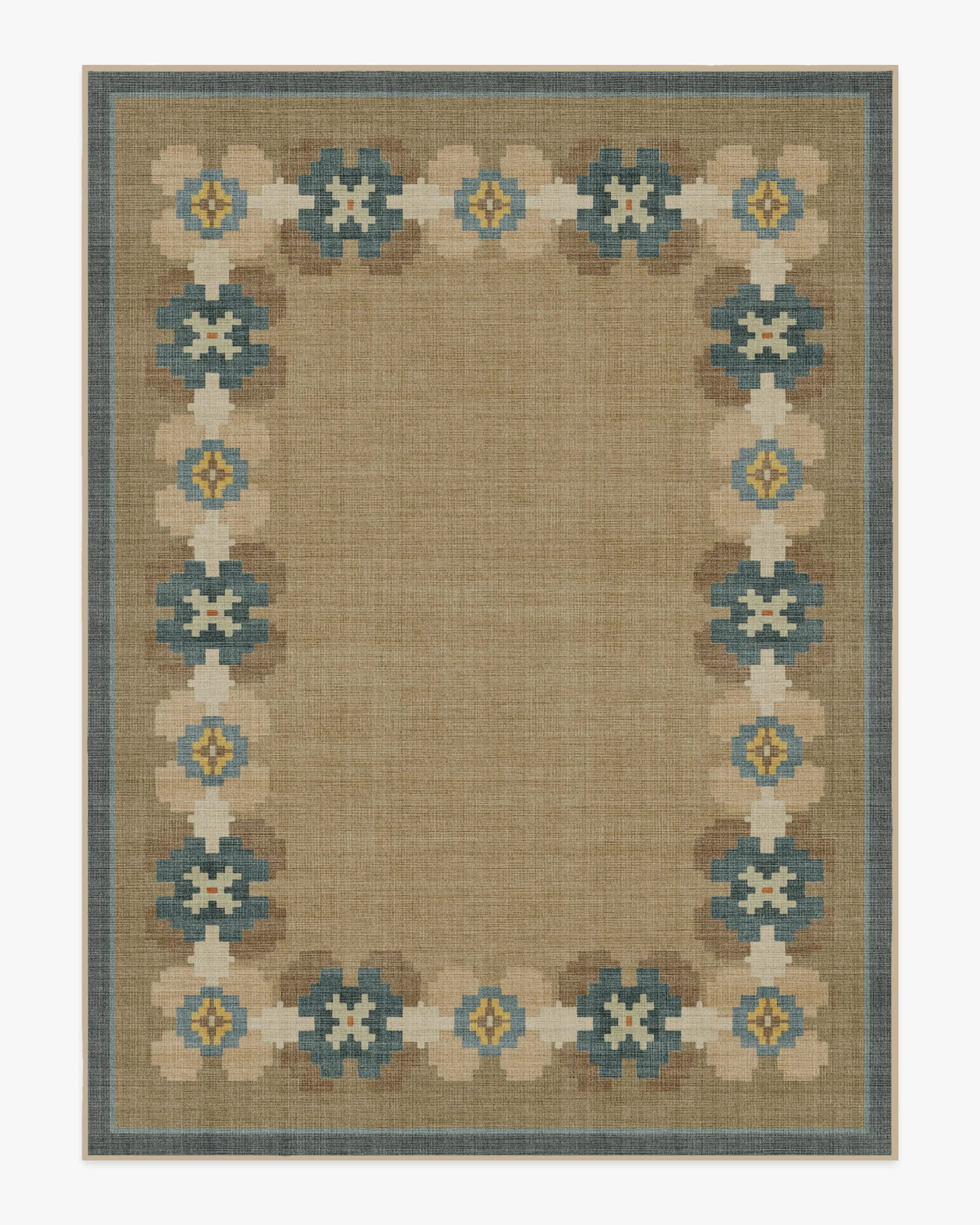 Aster Soft Blue Re-Jute Rug