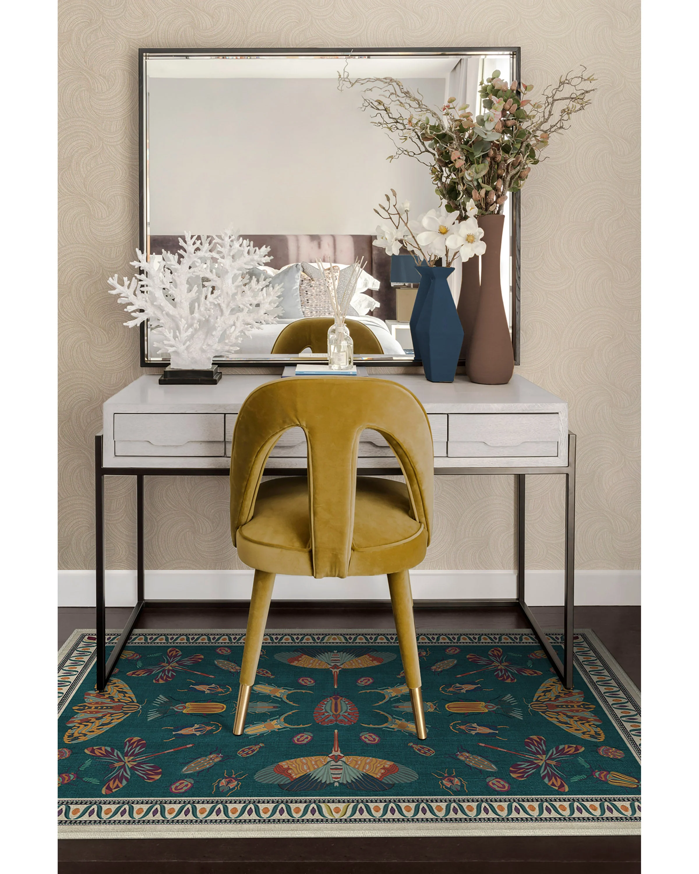 Flutterby Rug by Iris Apfel