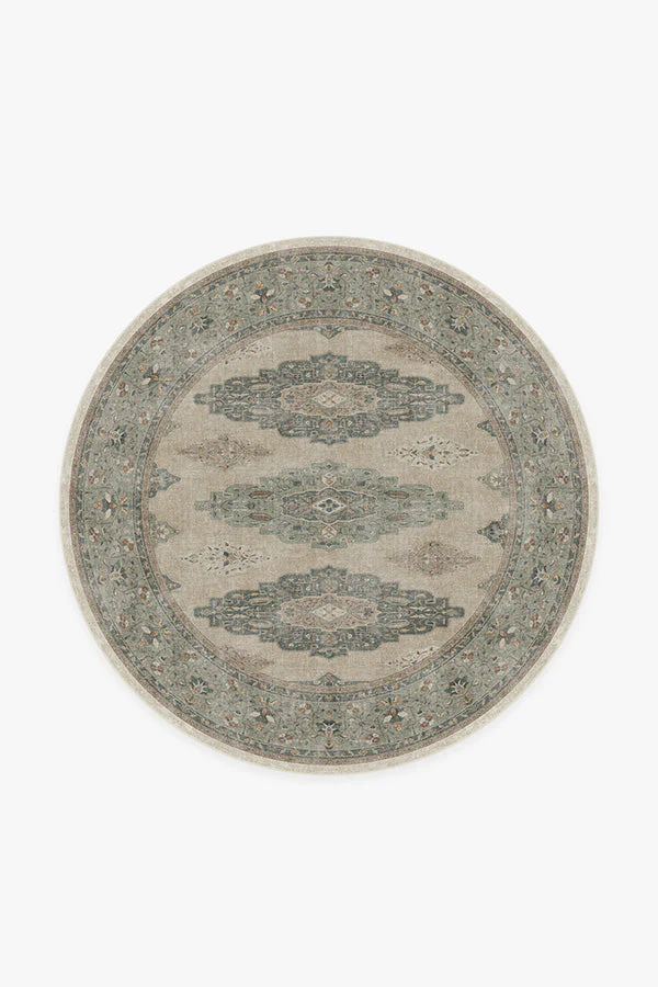 Maxine Natural Sage Flatwoven Rug