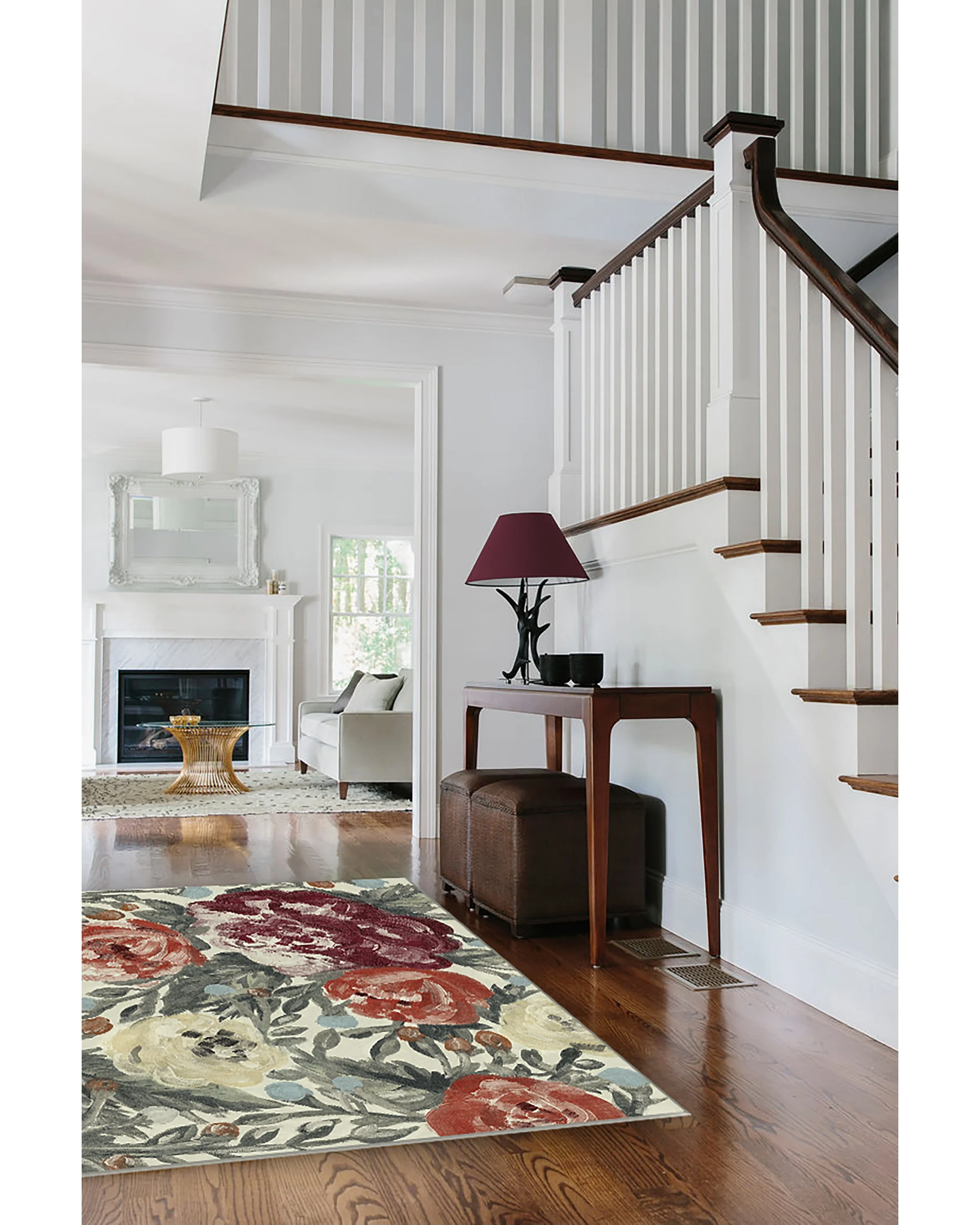 Camellia Currant Flatwoven Rug