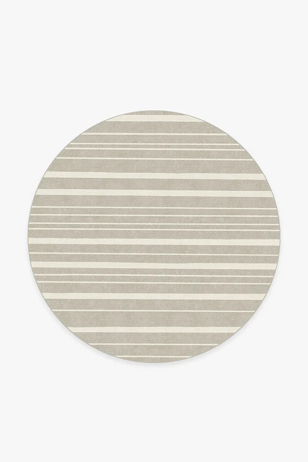 Hudson Stripe Stone Flatwoven Rug