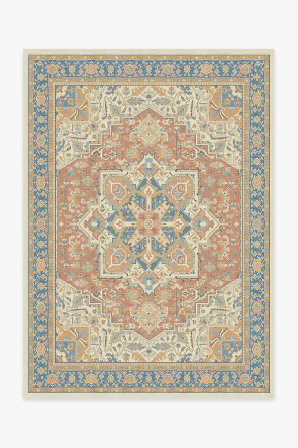 Kamran Sunset Orange Outdoor Rug