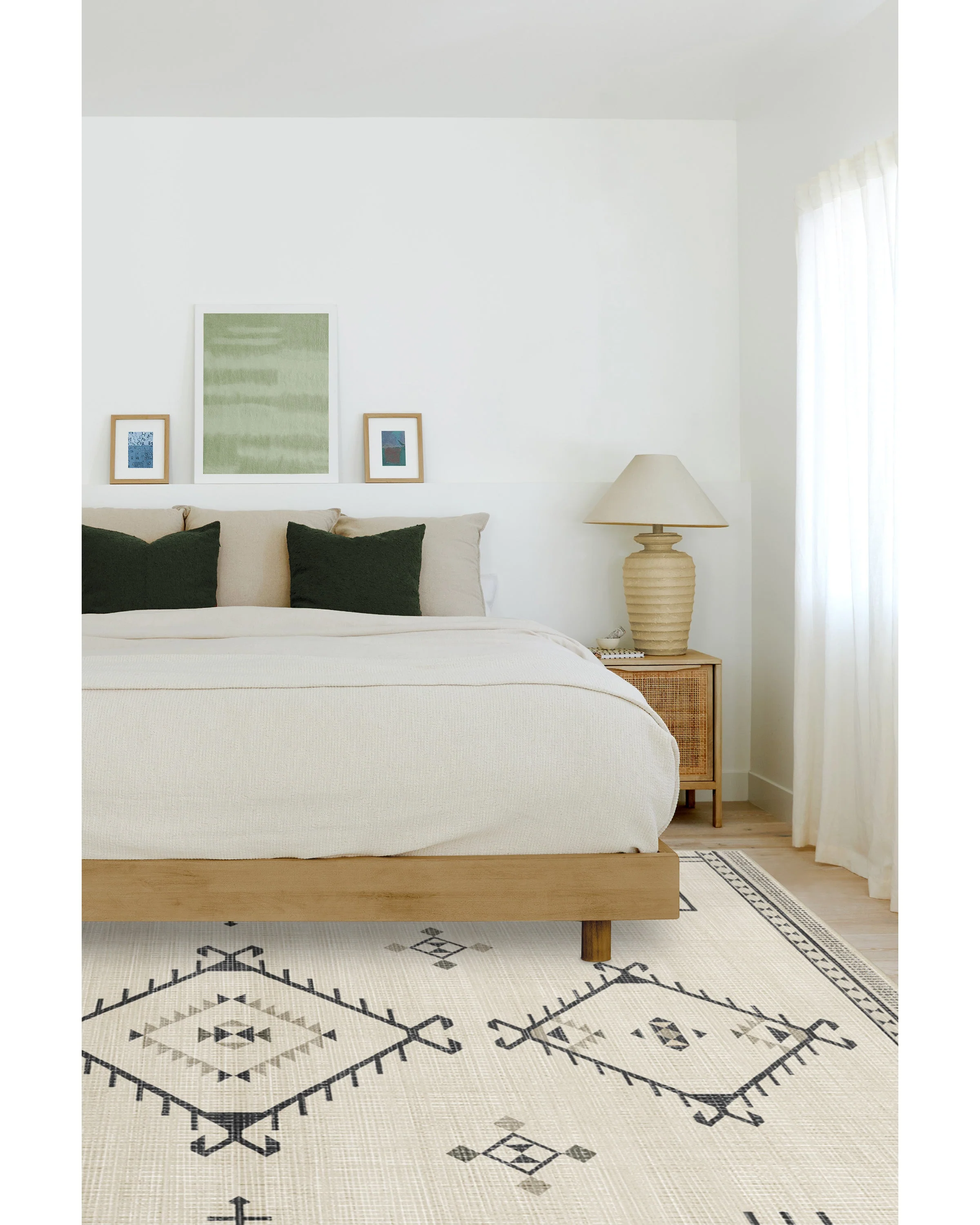 Damali Black & White Rug