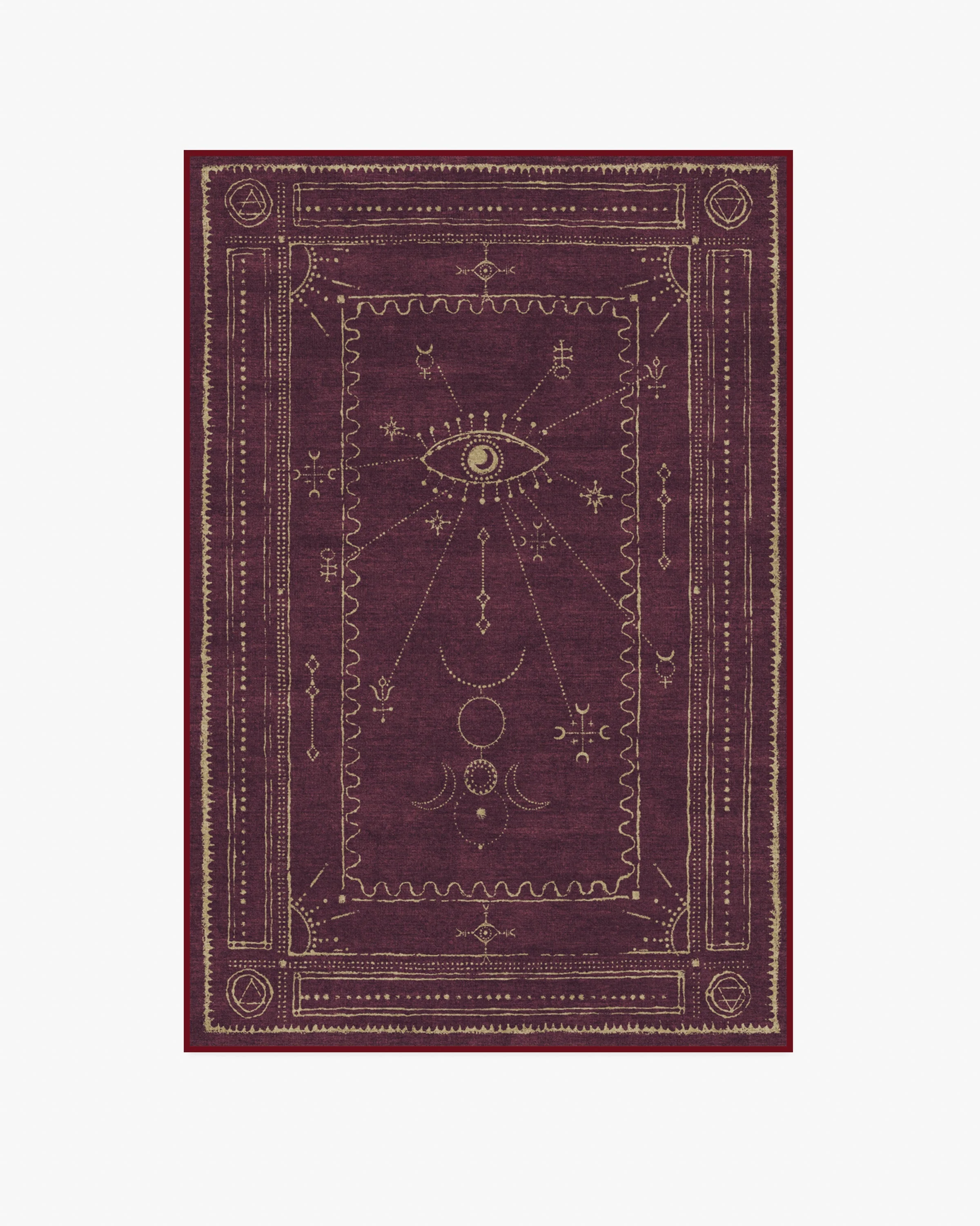 Velith Burgundy Flatwoven Rug