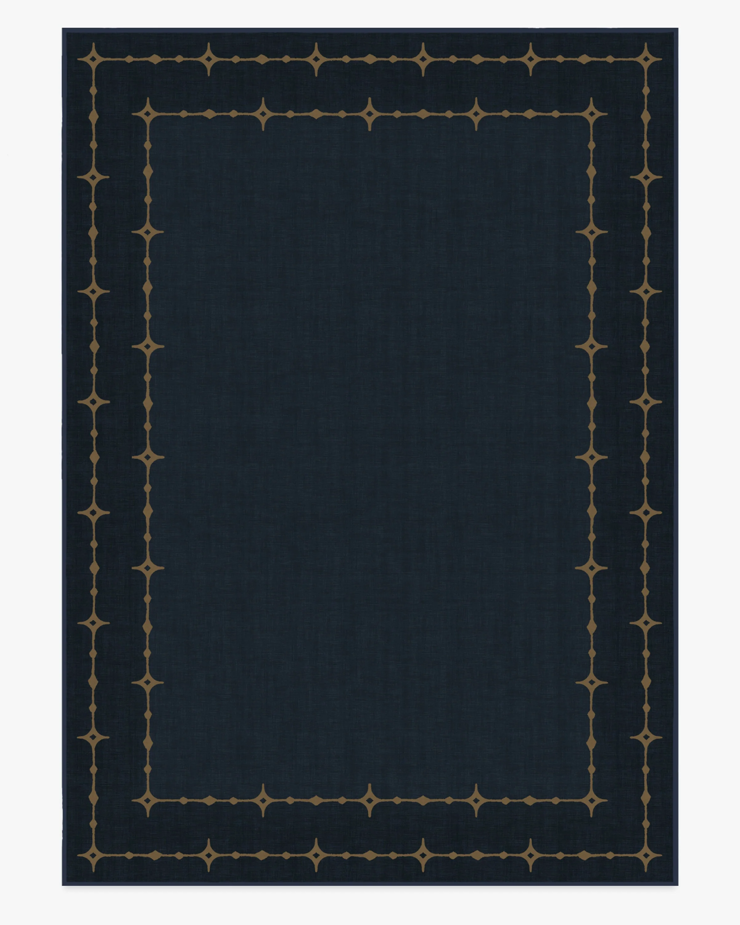 Sparkle Border Dark Navy Rug