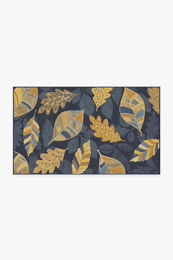 Aurelia Navy Gold Flatwoven Rug