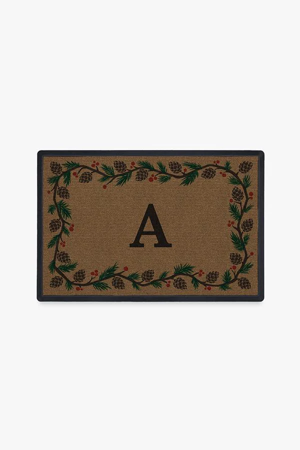 Winter Woods Monogram Doormat