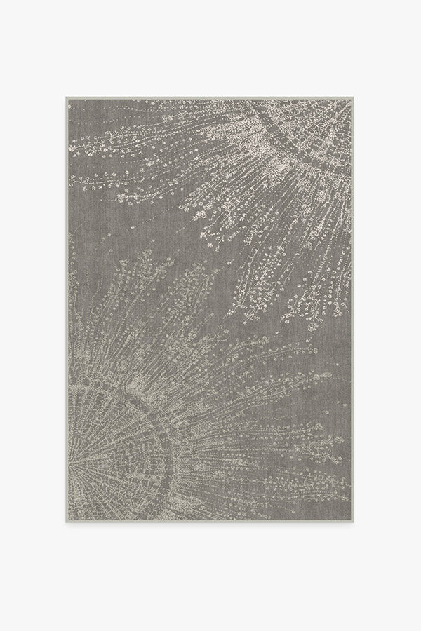 Jellyfish Bloom Silver Flatwoven Rug