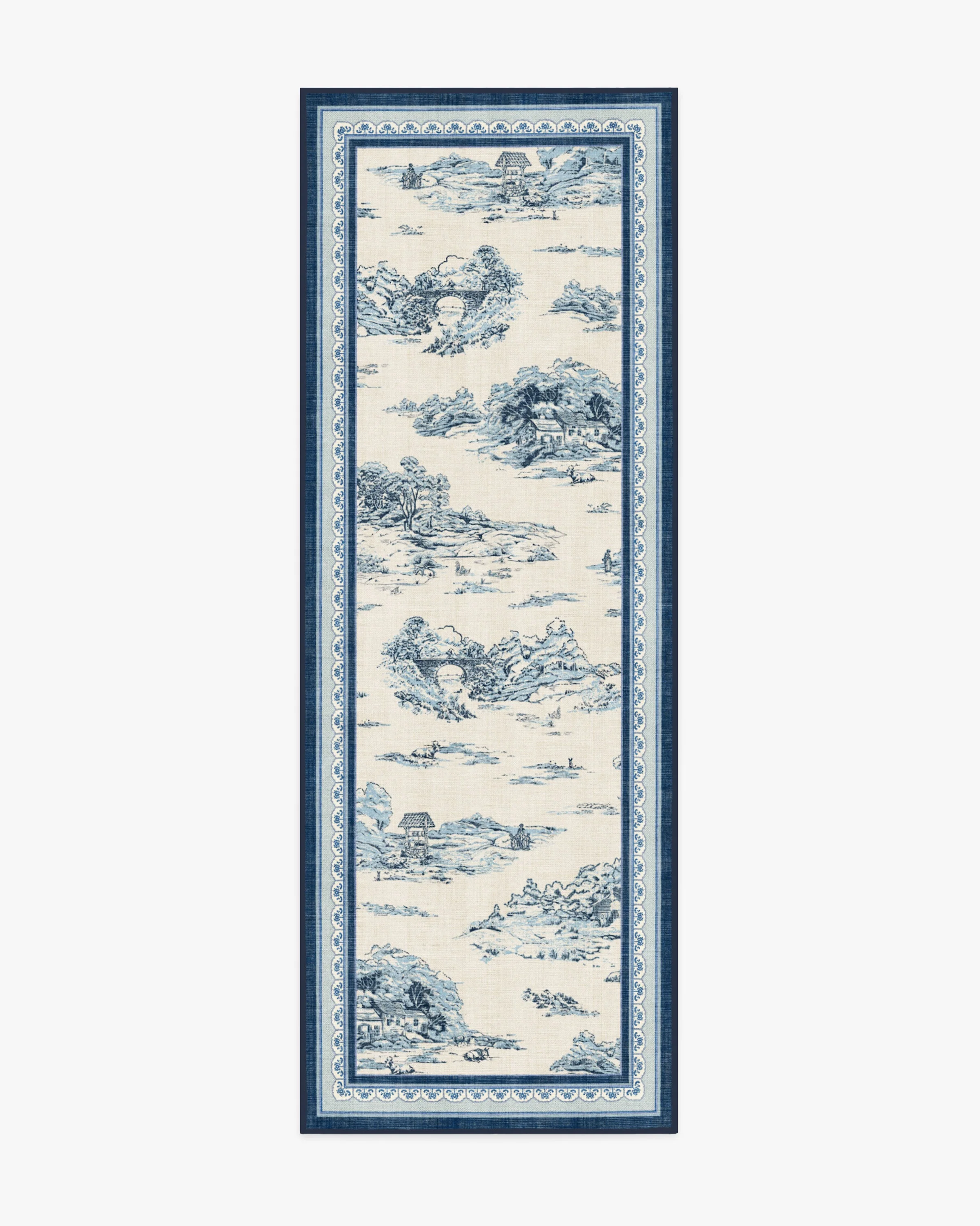 Provence Toile Delft Blue Rug
