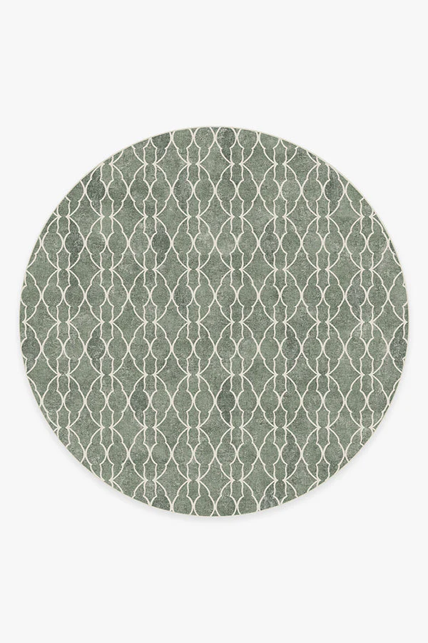 Grogu™ Trellis Sage Green Flatwoven Rug