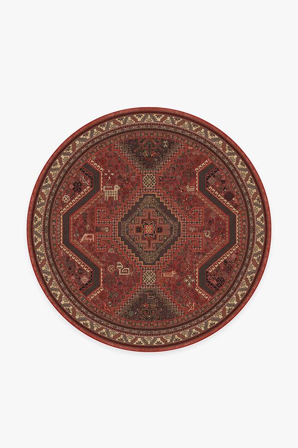 Zareen Scarlet Red Flatwoven Rug