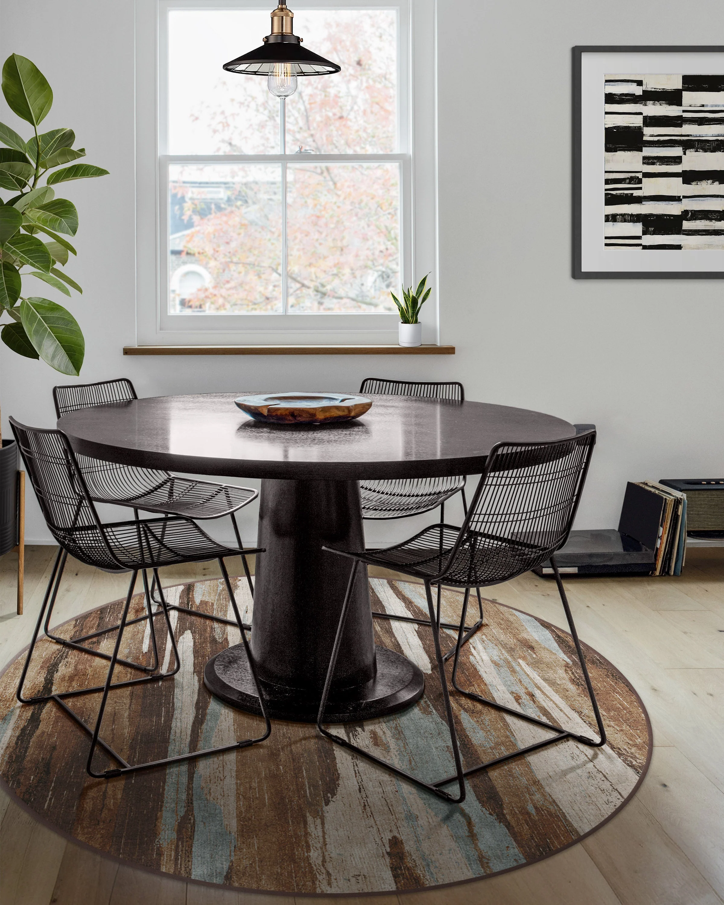 Sylvia Ash & Slate Flatwoven Rug