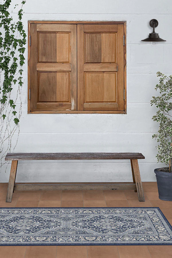 Allura Soft Navy Outdoor Rug