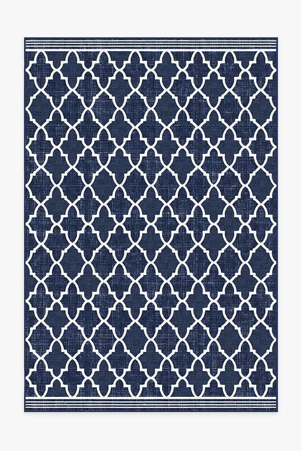 Varia Trellis Royal Blue Outdoor Rug