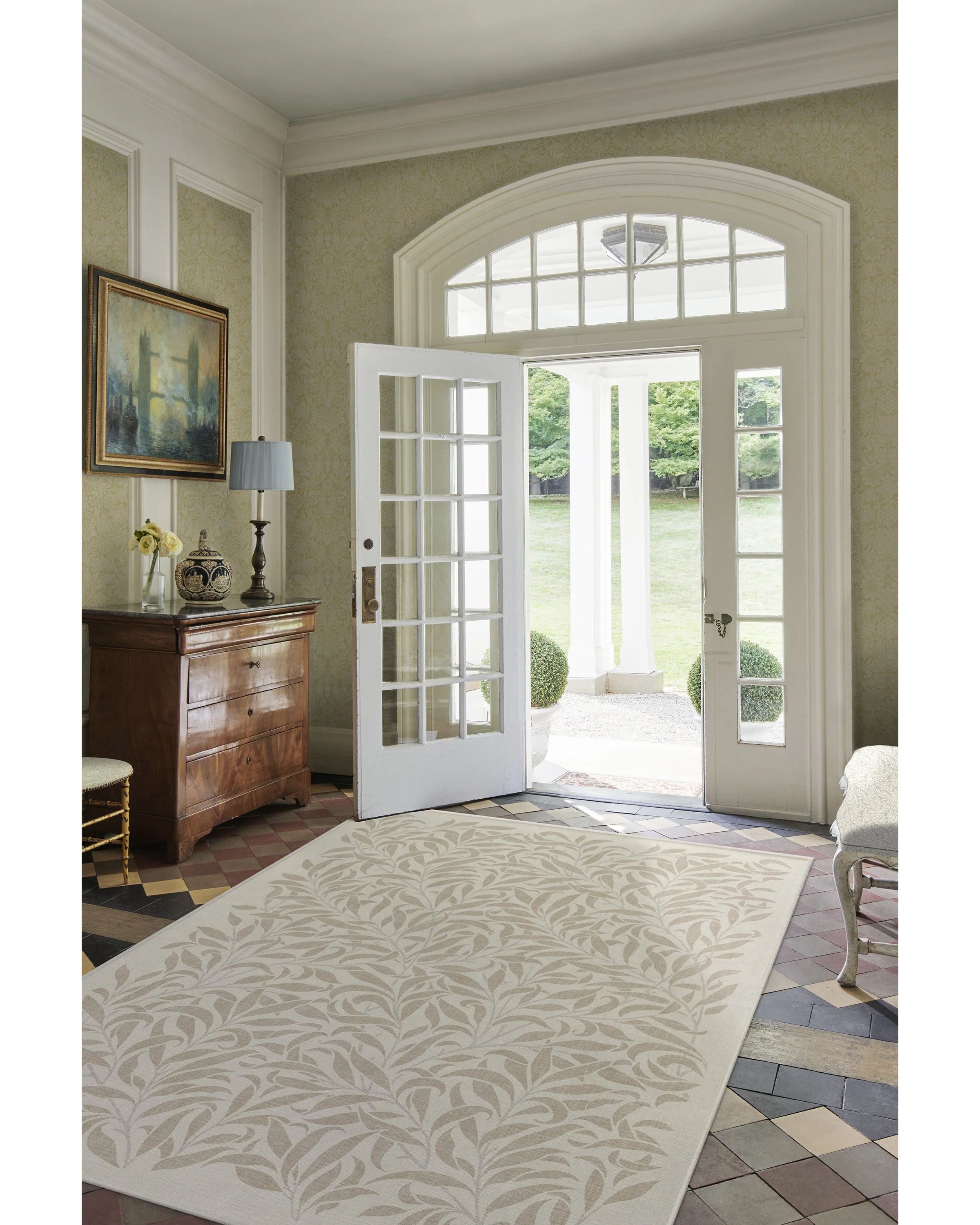 Pure Willow Boughs Natural Rug by Morris & Co.