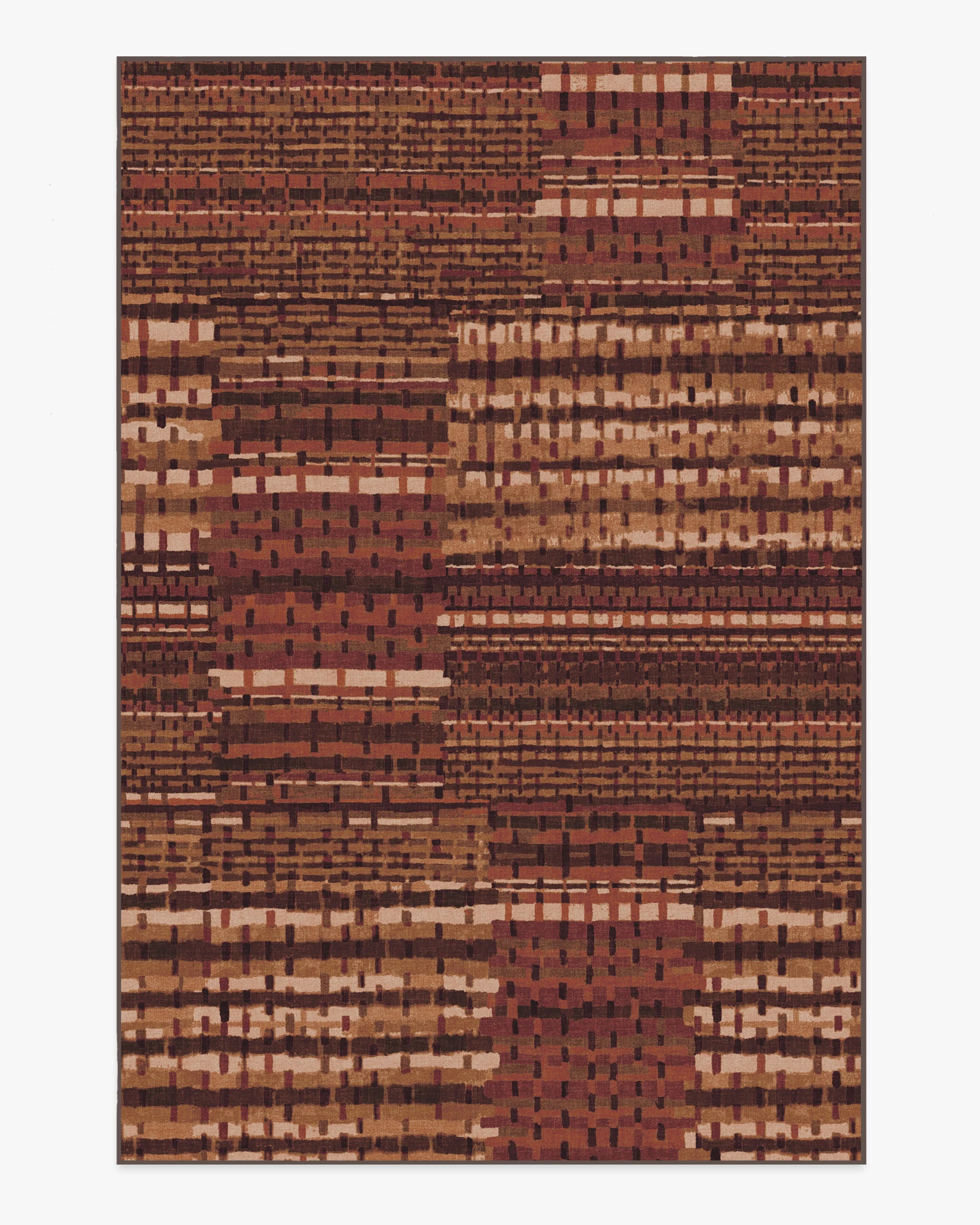 Solene Amber Red Flatwoven Rug
