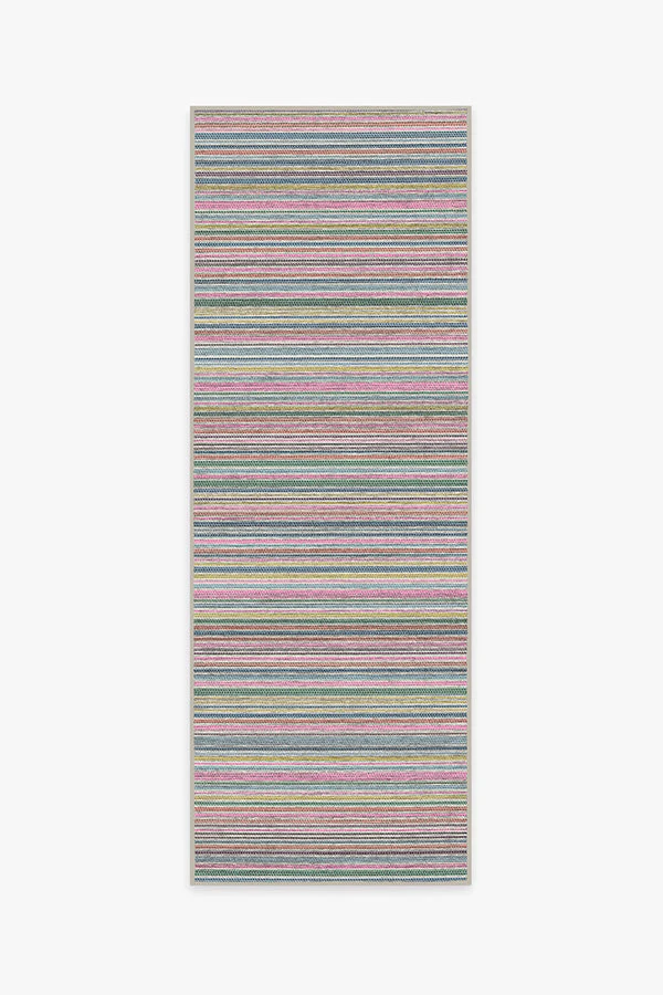 Multi Stripe Polychrome Rug