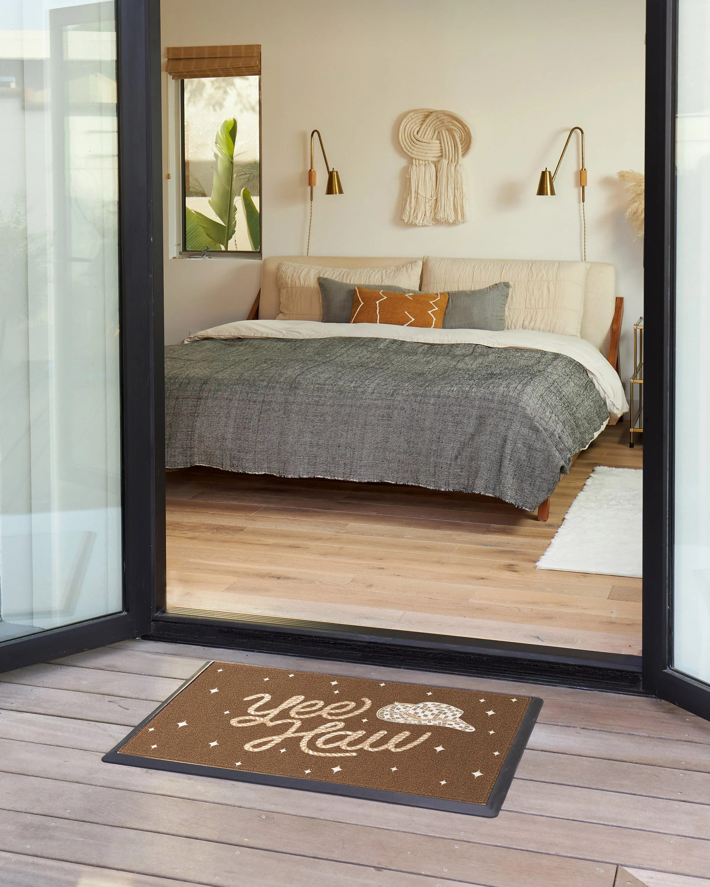 Yee Haw Cowgirl Doormat