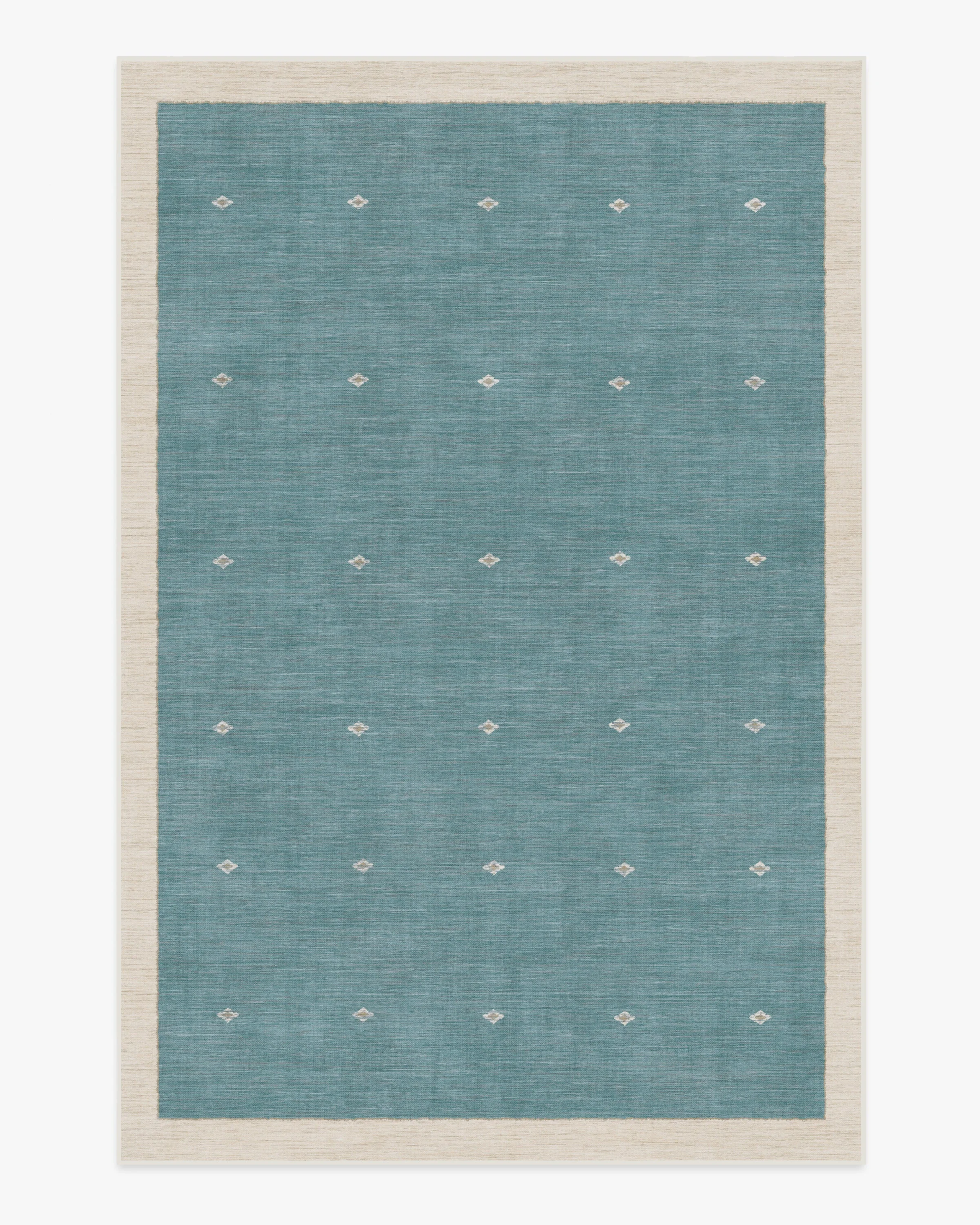 Luna Soft Teal Rug by goop