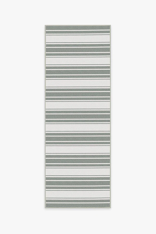 Marina Stripe Grey Outdoor Rug