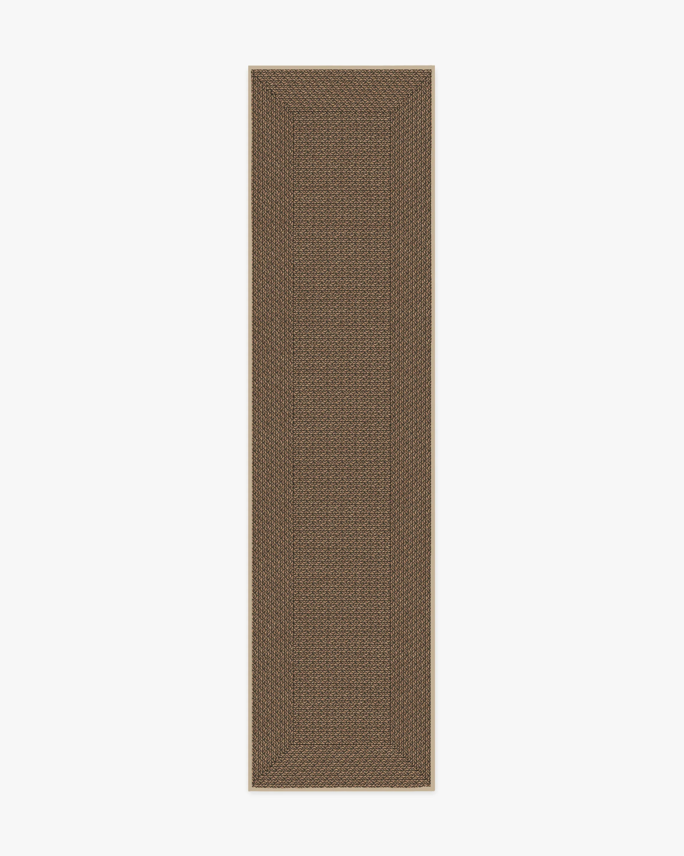 Border Braid Sand Re-Jute Rug