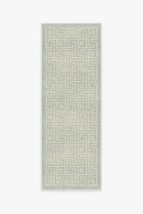 Rove Soft Aqua Flatwoven Rug
