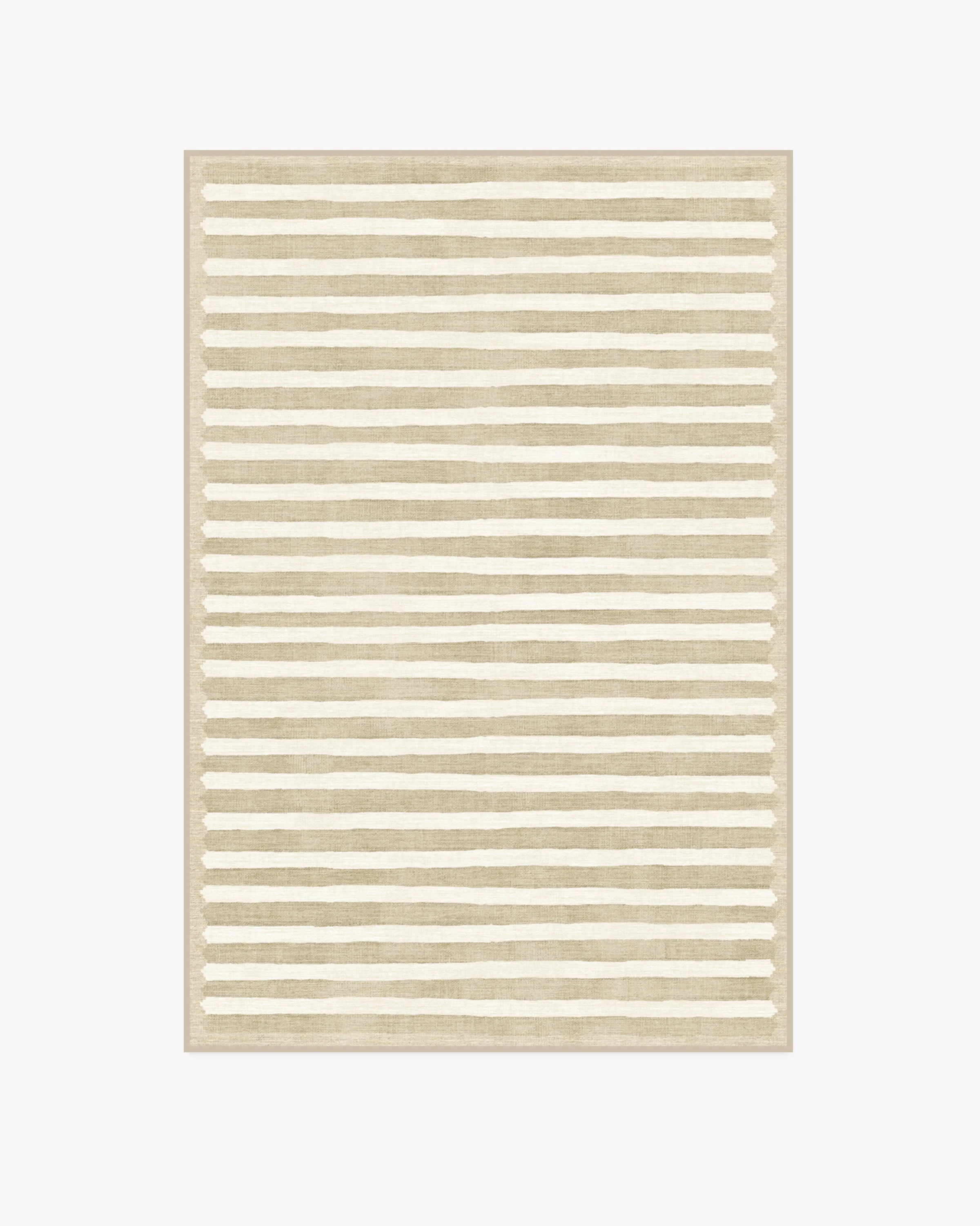 Elin Stripe Latte Cream Rug by goop