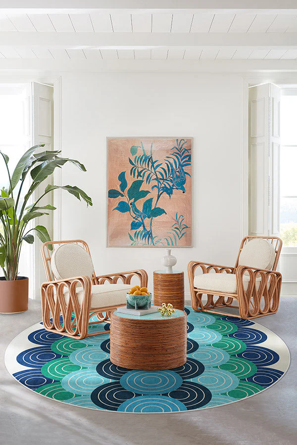 Biba Blue Green Rug by Jonathan Adler