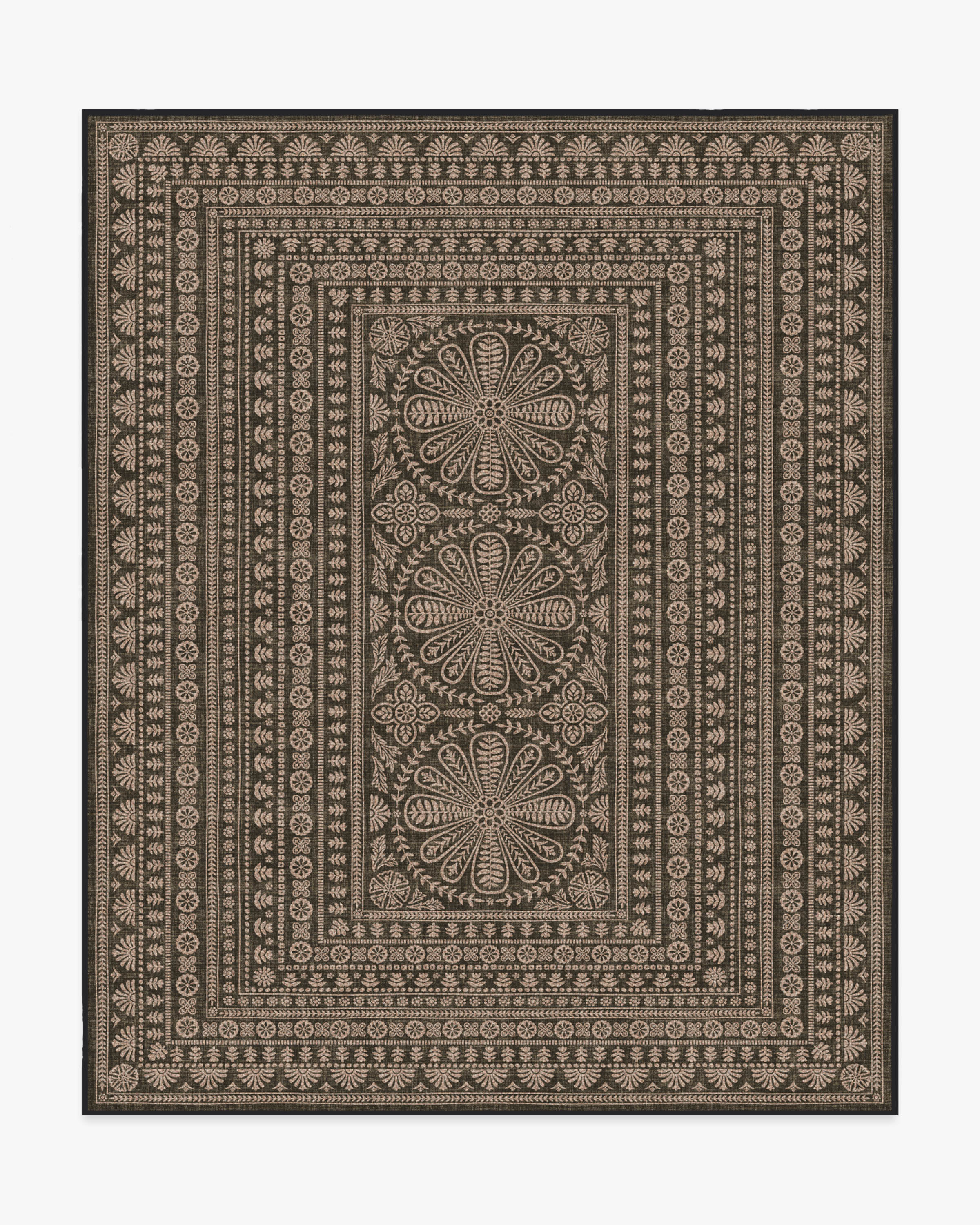 Maia Soft Black Re-Jute Rug