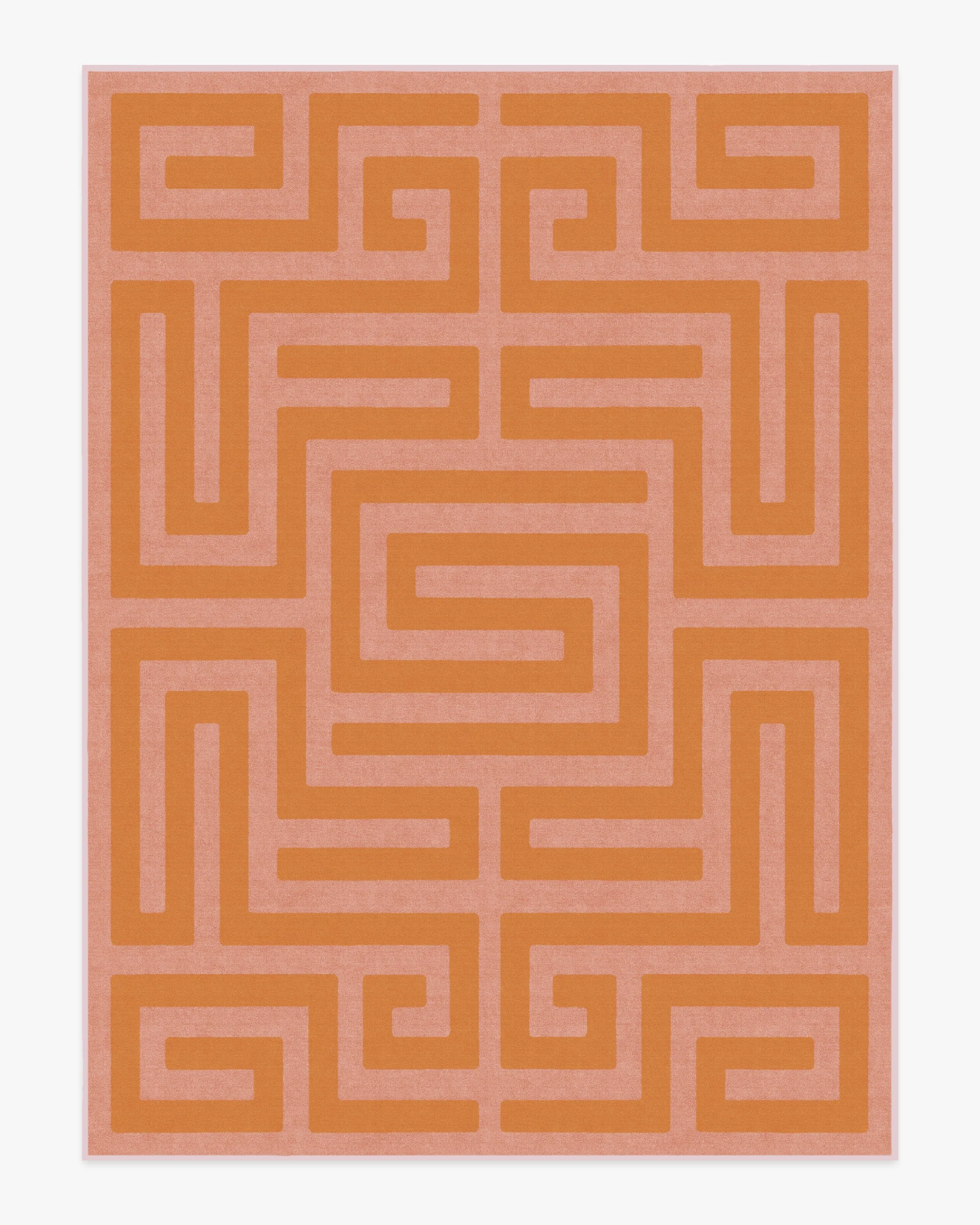 Maze Pink & Orange Flatwoven Rug