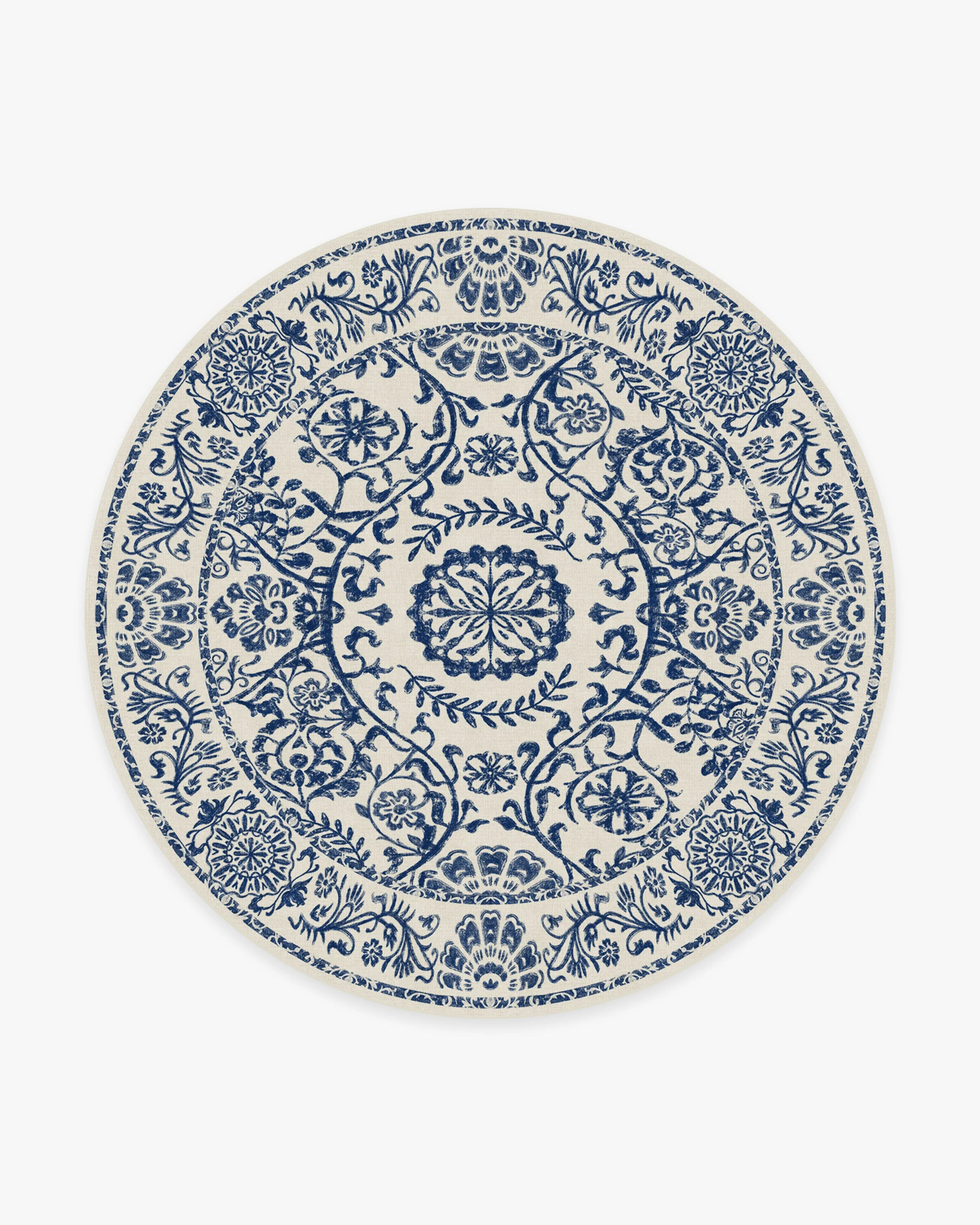 Delphina Delft Blue Flatwoven Rug