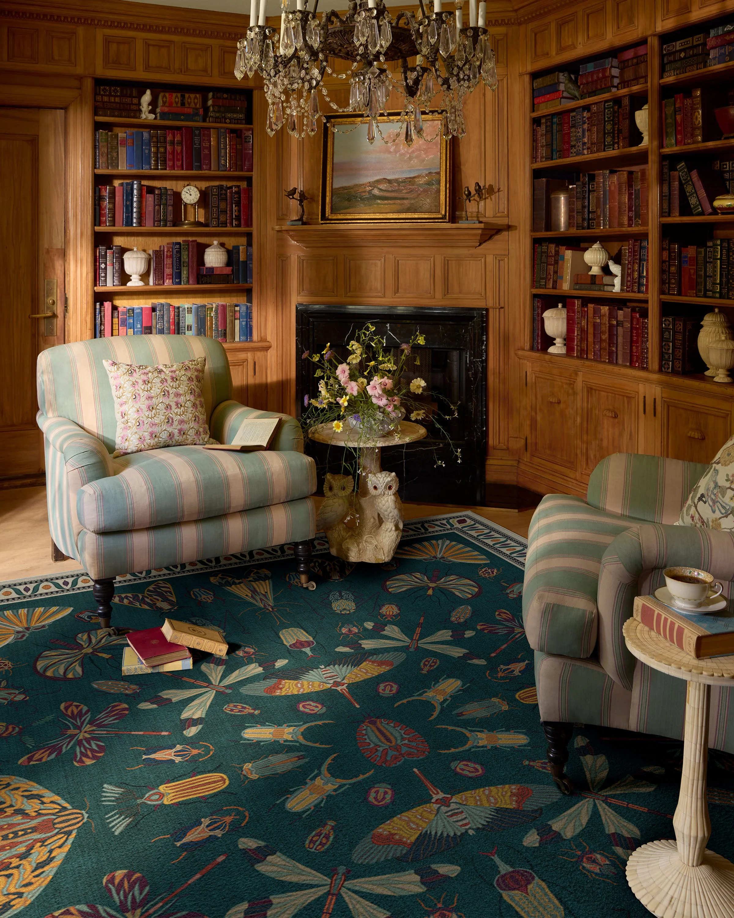 Flutterby Flatwoven Rug by Iris Apfel