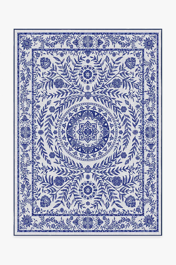 Fontaine Delft Blue Outdoor Rug