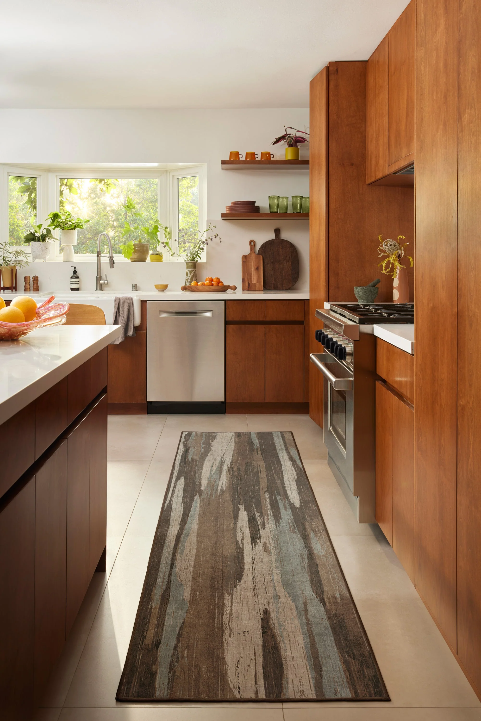 Sylvia Ash & Slate Flatwoven Rug