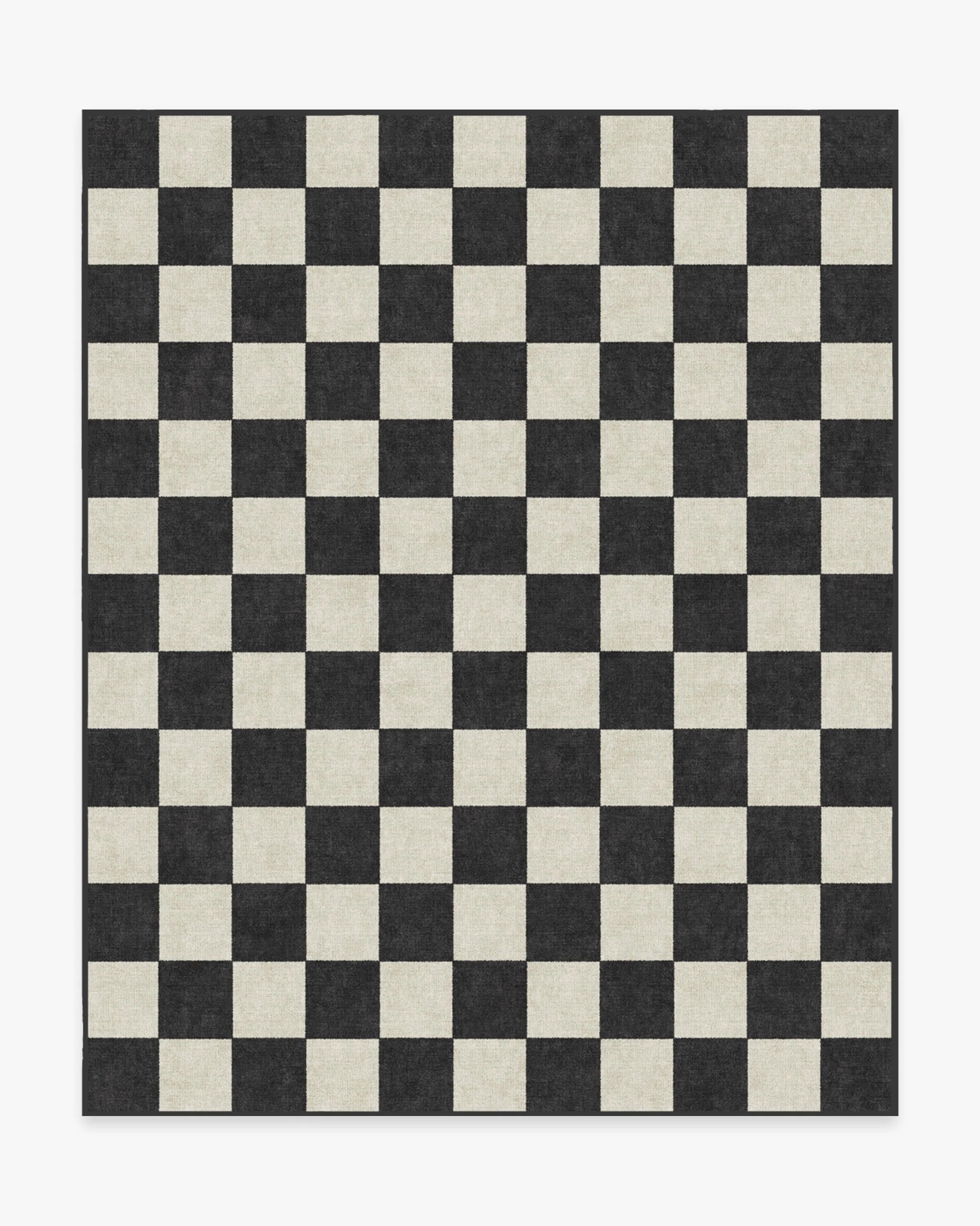 Jaque Checkered Black Flatwoven Rug